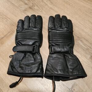 FIRSTGEAR Heated Motorcycle Rider Gloves Mens Large Leather Thinsulate Aqrotex